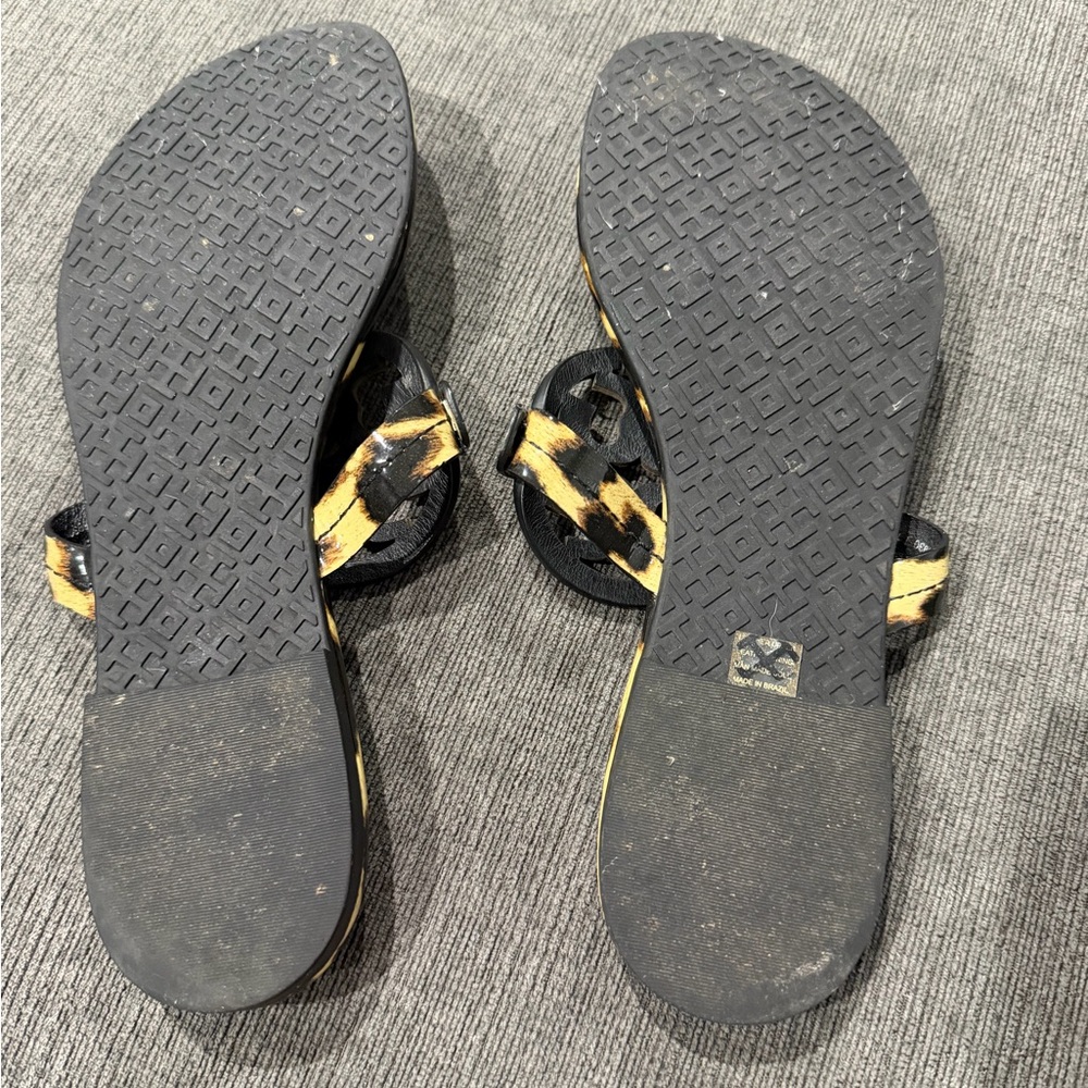 Tory Burch Miller Leopard Print Sandals - Picture 3 of 4